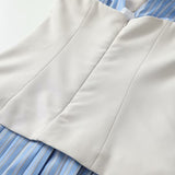 Z2025 Spring And Summer New Women's Fashion Sexy Silk Splicing Slinged Dress 2304165
