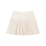 2025 Autumn And Winter Elastic High Waist 100 Folds Skirt Women Short A-Word Bag Hip Wear Thick Hairs Of The Skirt White