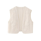 Embroidered V-Neck Sleeveless Coat With New Women's Summer Vest