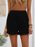 2025 New Women's Shorts Burst Casual High-Waisted Cotton Straight Trousers
