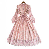 French-Covered Court-Style Long Dress With Heavy Embroidered Lace Dress Elegant