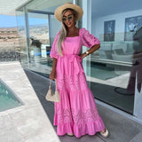 2025 Sales Of New Lace Splicing Dress INS Casual Loose Belt With Dress Woman