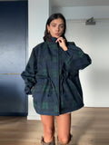 Casual Set Color Collar Rope Waist Jacket Jacket 2025 Autumn Women's Clothing