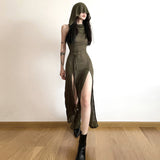 2025 Summer Fashion Trend Women's New Hooded Loose Under The Fork Personality Dress