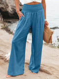 2025 New Spring Women's Casual Cotton Lint Comfortable Mid-Rise Trousers Women