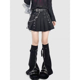 Spring And Summer New Korean Version Of The College Wind Mesh Splicing Skirt Half-Bred Mid-Long A-Skirt Ins