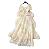 French Temperament Wears A Female Waist-Waisted Collar Bubble Sleeve Shirt High-Waisted Embroidered Half-Dressed Skirt Holiday Style Set