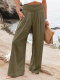 2025 New Spring Women's Casual Cotton Lint Comfortable Mid-Rise Trousers Women
