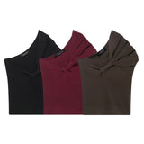 Asymmetrical Women's Knitted Top 2025 Spring Sexy Shoulder Folded Body Short Vest