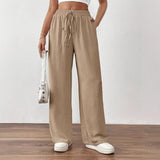 New Wish Summer Bursts Of Slacks Loose Pockets Tight Leg Trousers Women