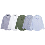 New 2025 Women's Silk Shirt Loose Spring Casual Street Fashion