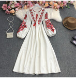 French Gentle Wind V Collar Horn Sleeves With Waist Swing Lotus Leaf-Side Dress Female Pendant 0515