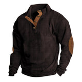 Autumn And Winter New Men's Outdoor Jacket Corduroy Leisure Collar Long Sleeves