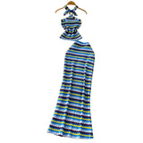 Holiday Style Unique Water Corrugated Sling Sling Coat High Waist Repair Look Hips