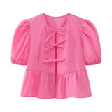 Spring 2025 New Women's Leopard Print Short-Sleeved Shirt
