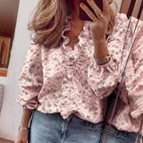 2025Wishebay Spring And Summer New Long-Sleeved Leafed Shirt