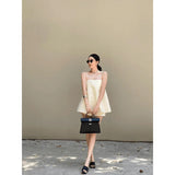 Real Price Summer Beauty Suit Women 2025 New Sleeveless Thighs Casual Shorts Two Sets