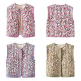 Ins2025 New Women's Printed Cotton Arma