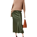 High Waist Thin Long-Skinny Vinegar Slid Half Skirt 2025 New Bag Of Fish Tail A-Word Dress