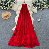 Small Fragrant High-End Feel Fashionable Doll Collar Long Sleeve Metal Buckle Waist Knitted Dress Women Autumn Slim Dress