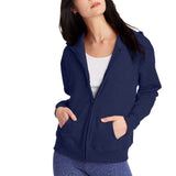 2025 Women's Clothing Women's Full Zipper Plus Velvet Hoodie Hoodie