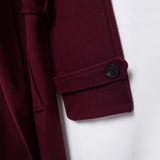 2025 Women's Autumn Classic New Double Buckle Belt Long Hair Coat