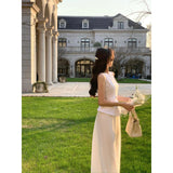 Small Women's Clothing 2025 Summer New Gold Cold Feel Expensive Clothes Sleeveless Vest Tops With Wide Legs Pants
