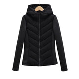 Z Women's Clothing 2025 Autumn And Winter 2025 New Slim Slim Hooded Cotton Jacket 8073227