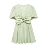 Decorative Dress Bow 2025 Summer Women's Fashion New Products Loose Waist