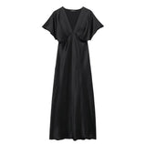 Spring 2025 New Women's Temperament Silk And Simoufry Dress