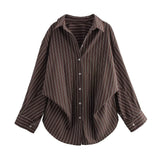 Spring 2025 New Women's Fashion Simple Bat Sleeve Silk Shirt