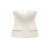 Fashion Strapless Bra Repair Vest 2025 Spring Sex Repair Shawl Dress Women's Clothing
