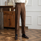 Straight Casual Suit Pants Men's Autumn Business Retro Niche Trousers High Street Hanging Trendy Comfortable