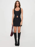 Middle East New Women's Fashion Casual Elegant Design Vest Skirt Set