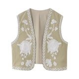 New Embroidered Open Tao 2025 Vest National Style Summer Multi-Color Vest Women's Clothing