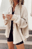 Autumn 2025 New Coat Fashion Casual Collar Pocket Splicing Irregular Shirt Jacket Woman