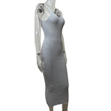 New Spring And Summer New Sexy Fashion Deauto V-Necked Slinged Dress