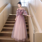 Host Adult Vocal Art Exam Evening Dress Dress Light Extravagant Purple Engagement Winter Long-Sleeved Toaster