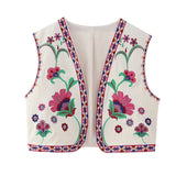 New Embroidered Open Tao 2025 Vest National Style Summer Multi-Color Vest Women's Clothing