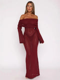 2025 Summer New Solid Fashion Word Long Dress Dress Dress Woman