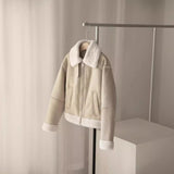 Z2025 Spring And Summer New Women's Fashion Collar Long-Sleeve Double-Sided Short Jacket Jacket 6318241