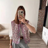 Ins2025 New Women's Printed Cotton Arma