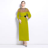Miyake Heavy-Bike Squint Cloak Patch Folded Loose Dress