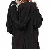 Mid-Term Long-Sleeved Long-Sleeved Hooded Long-Sleeved Jacket In Autumn And Winter 2025