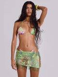 New Sexy Fashion Bead Prints Half-Dress In Summer 2025