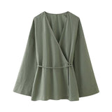 Women's 2025 New Double Flamingo Comfortable Linen And Suit Dress + Pants Set Women