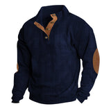 Autumn And Winter New Men's Outdoor Jacket Corduroy Leisure Collar Long Sleeves
