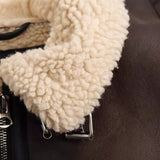 2025 Autumn Short Fur One Lamb Coat Coat + Vest Temperament Elegant