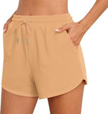 2025 Women With Pocket Sports Shorts Fashion Shorts Drawstring Summer Workout Running Casual Leisure Shorts