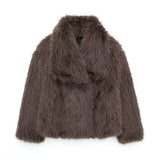 Women's Thick Lamb Fur Black Coat Women's Winter 2025 New Fur